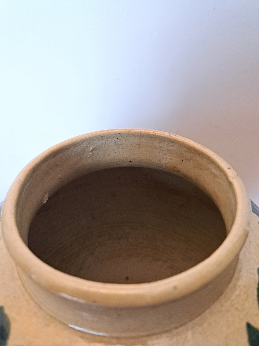 Elchinger Et Cie , France , Vase , Fleurs , Faïence , Début XX°. -photo-4
