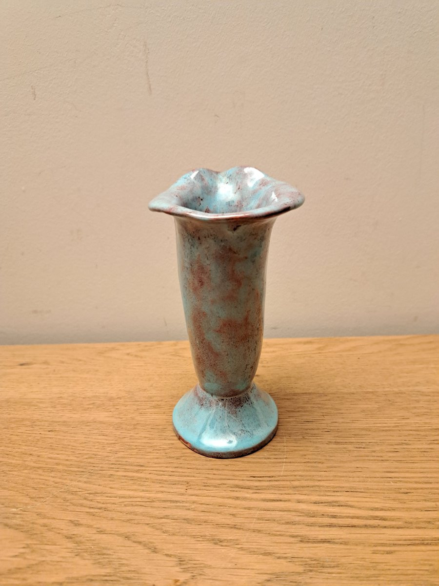 Marcel Prunier, Sèvres, Vase, Earthenware, Early 20th Century. -photo-4