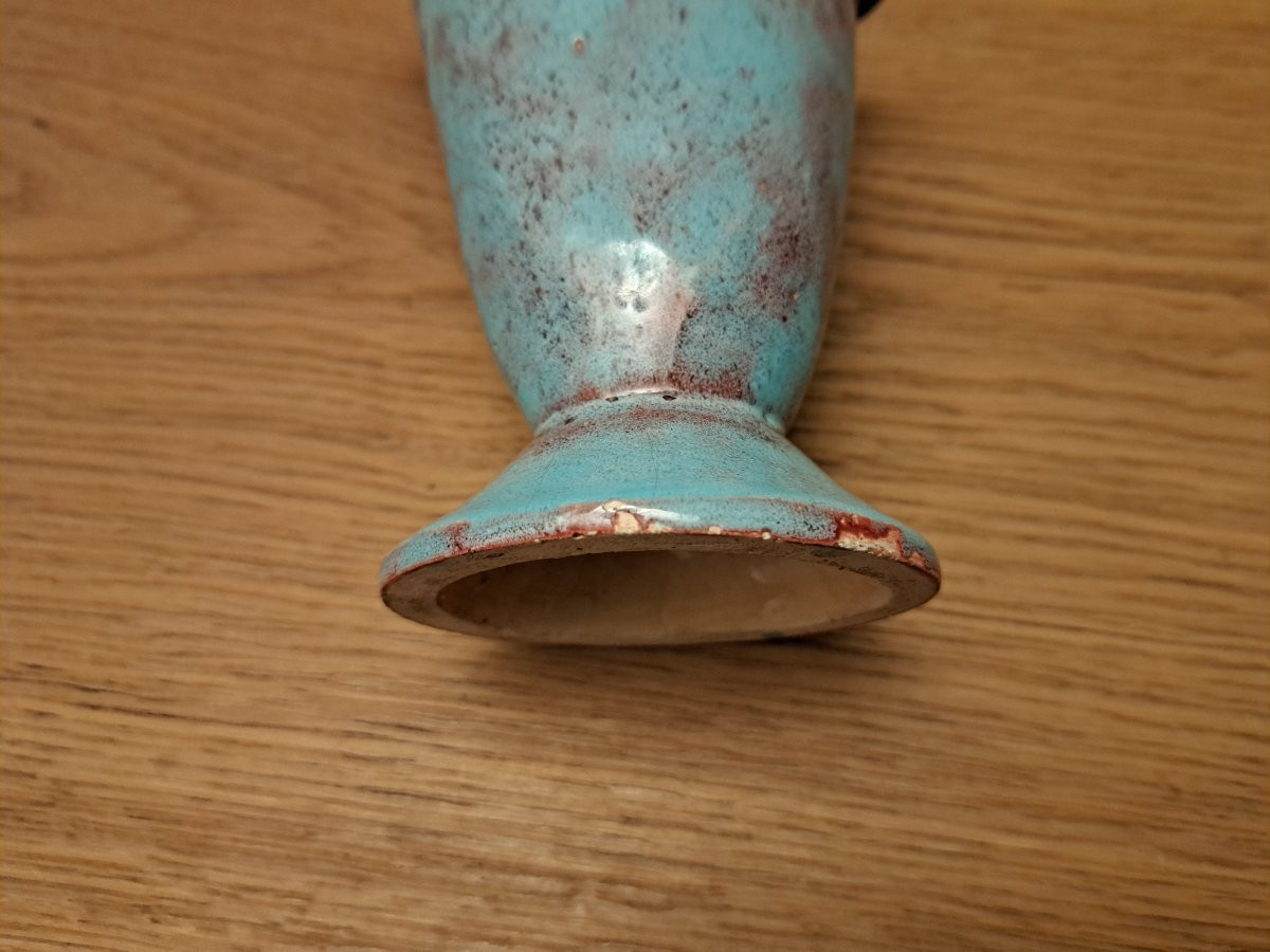 Marcel Prunier, Sèvres, Vase, Earthenware, Early 20th Century. -photo-4