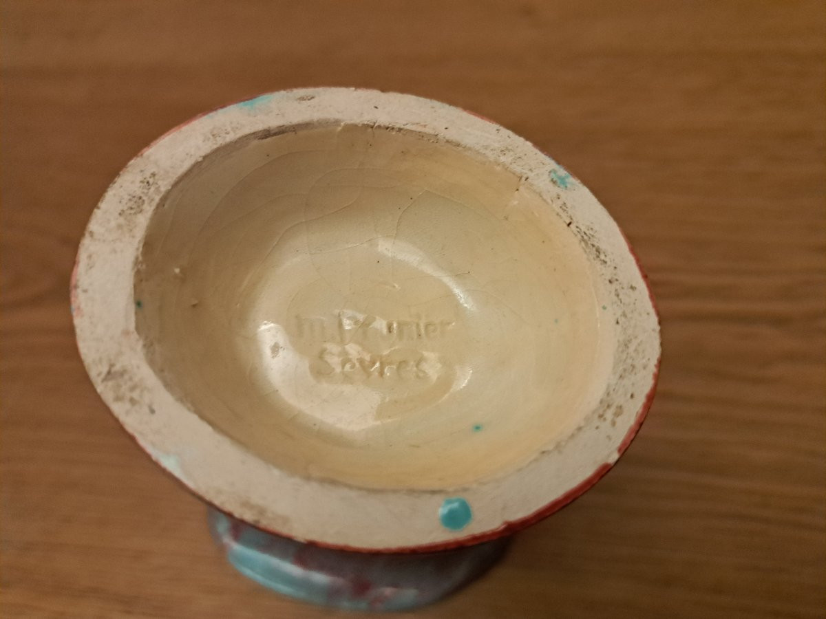 Marcel Prunier, Sèvres, Vase, Earthenware, Early 20th Century. -photo-6