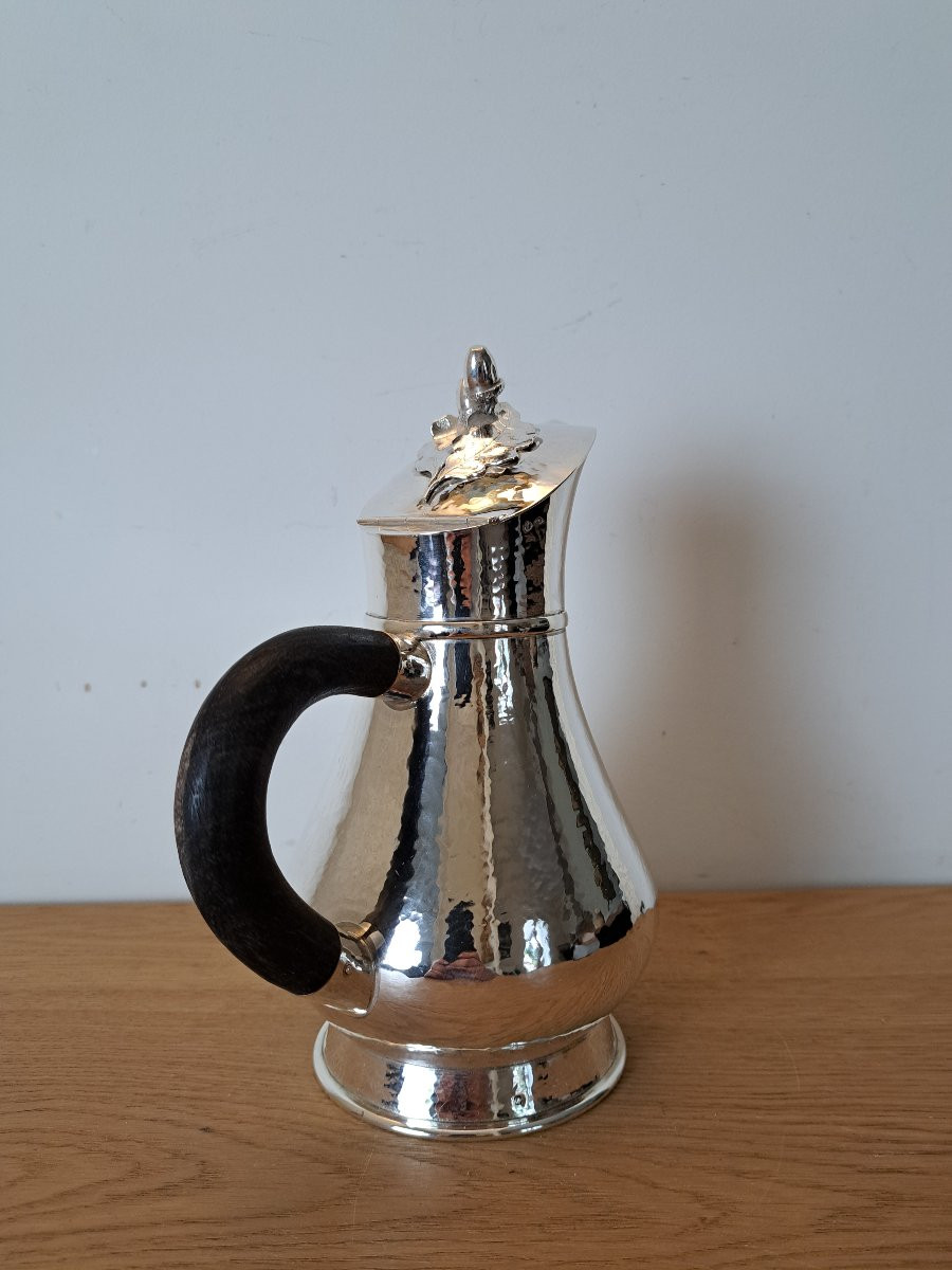 Auger, Coffee Pot, Solid Silver, Late 19th/early 20th Century. -photo-2