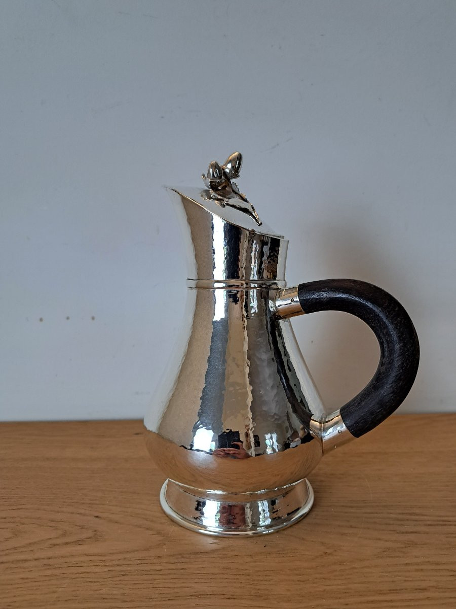 Auger, Coffee Pot, Solid Silver, Late 19th/early 20th Century. -photo-3