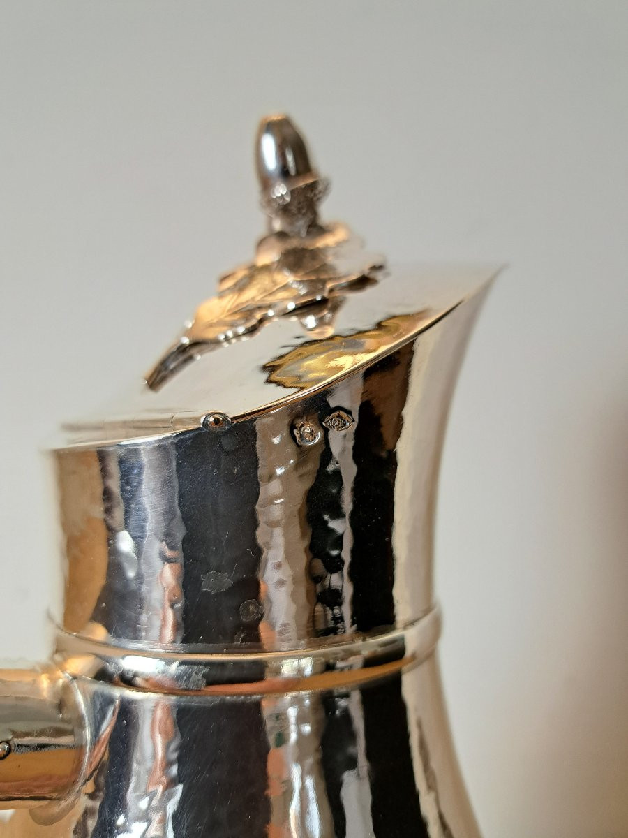 Auger, Coffee Pot, Solid Silver, Late 19th/early 20th Century. -photo-2