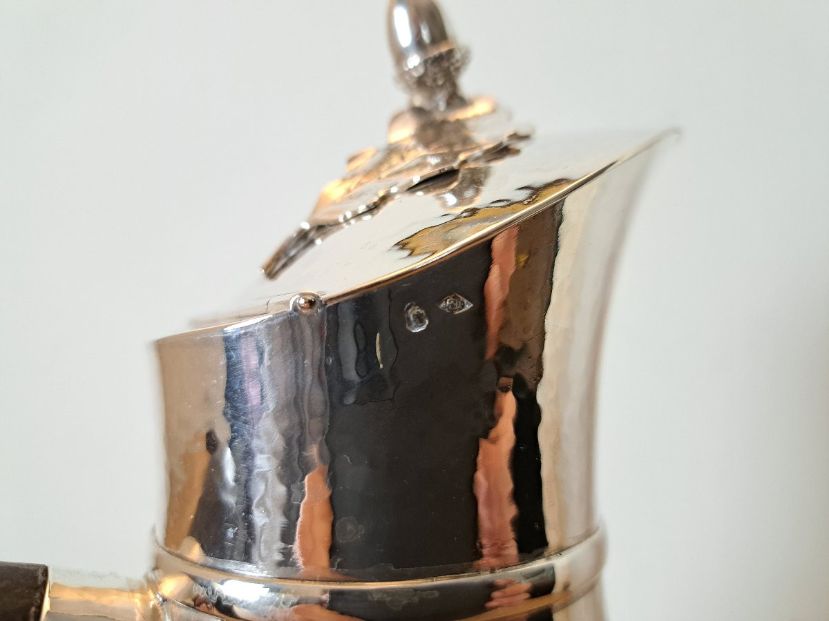 Auger, Coffee Pot, Solid Silver, Late 19th/early 20th Century. -photo-3