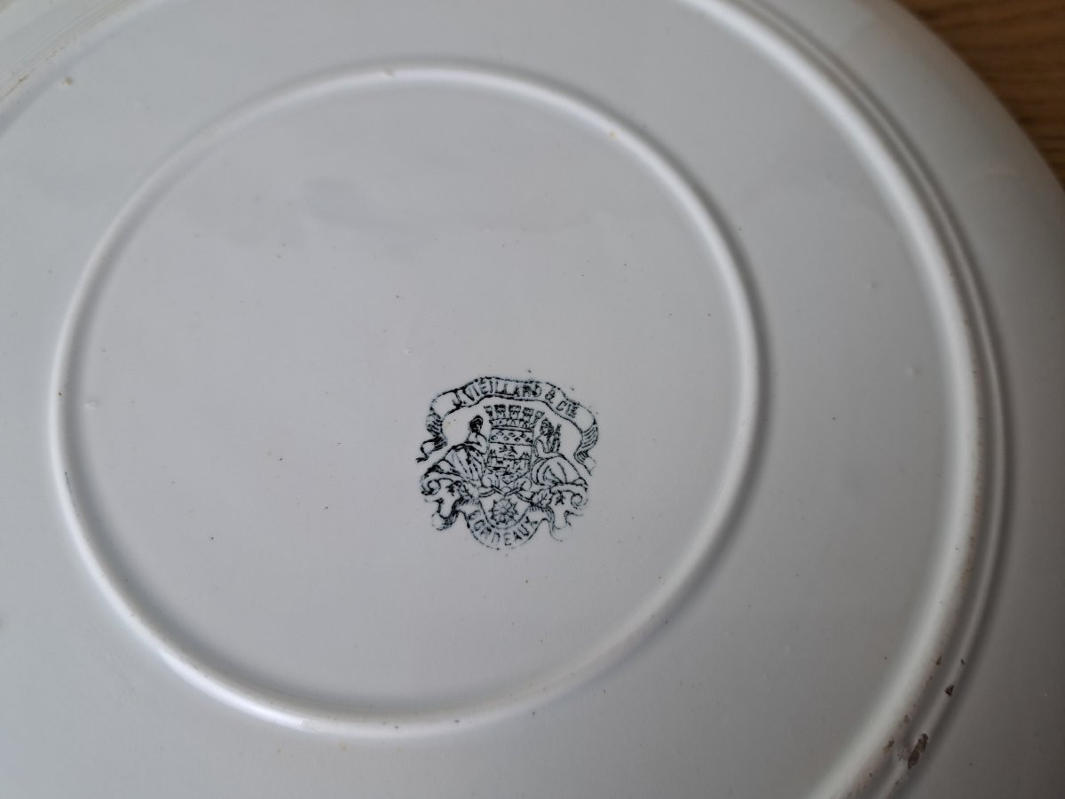 Jules Vieillard, Japanese-style Plate, Earthenware, Bordeaux, Late 19th Century. -photo-2