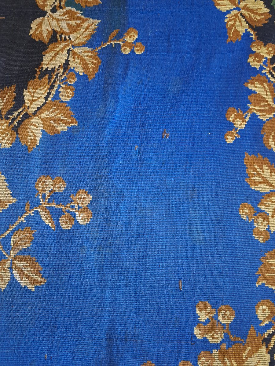 Table Tapestry, Wool, Napoleon III, 19th Century. -photo-4