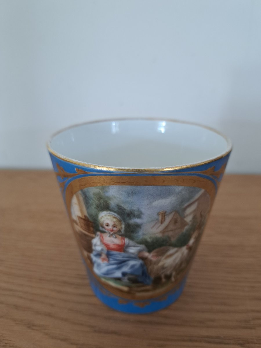Litron Cup, Porcelain, 19th Century. -photo-1