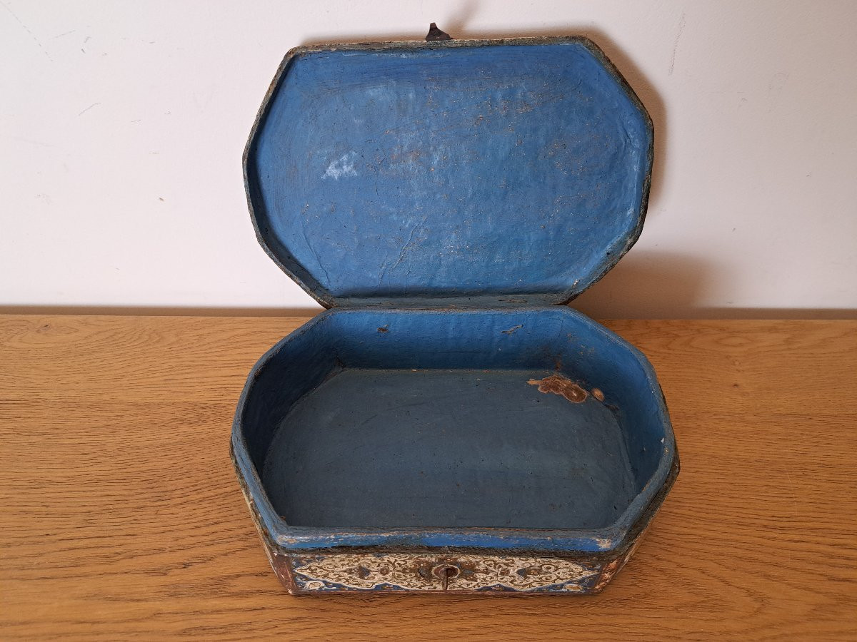 Box, Tiger Hunt, Papier-mâché, Qajar, Iran, 19th Century. -photo-7
