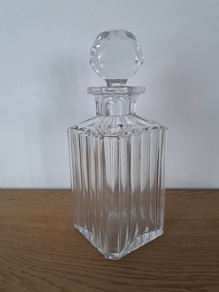 Val Saint Lambert , Carafe à whisky , Cristal , XX°. -photo-4