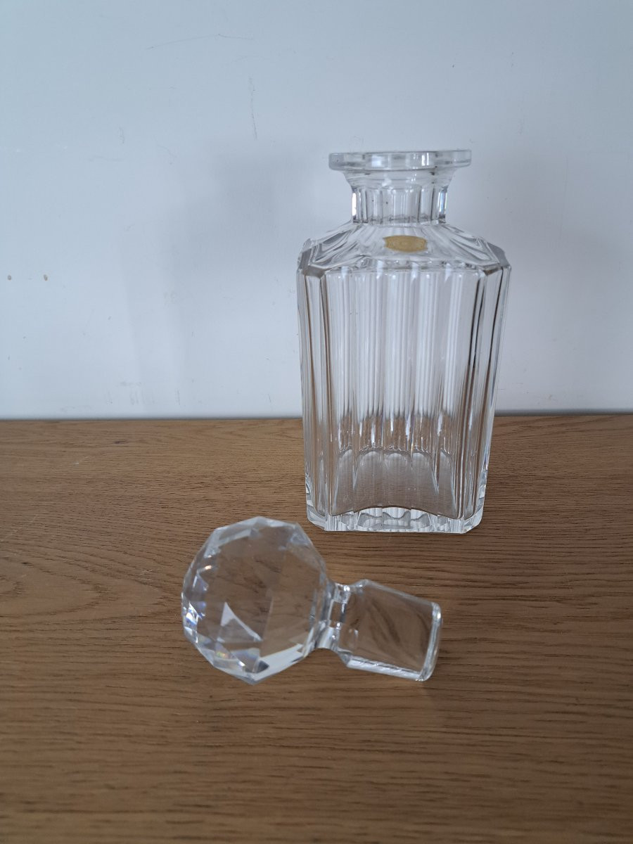 Val Saint Lambert , Carafe à whisky , Cristal , XX°. -photo-6