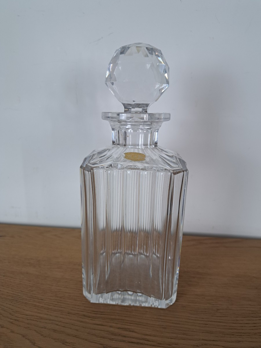 Val Saint Lambert , Carafe à whisky , Cristal , XX°. 