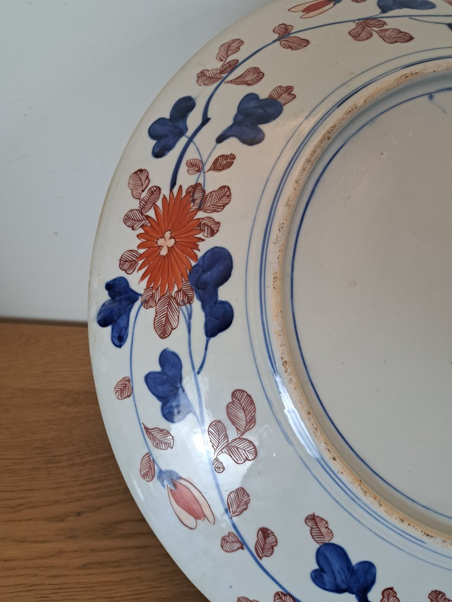 Japan, Imari, Large Round Dish, Porcelain, 19th Century. -photo-8