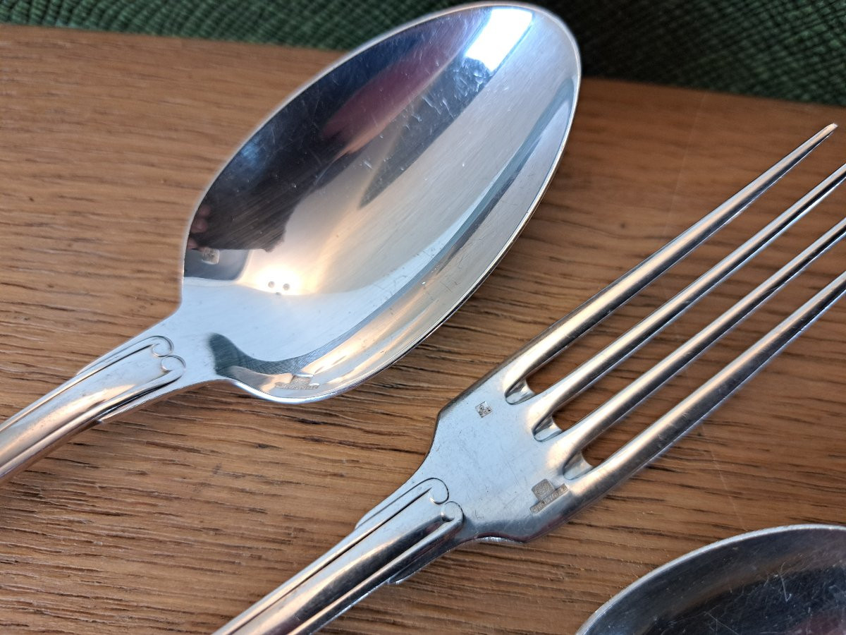 Christofle, Vendôme Model, 36-piece Cutlery Set, 20th Century. -photo-3