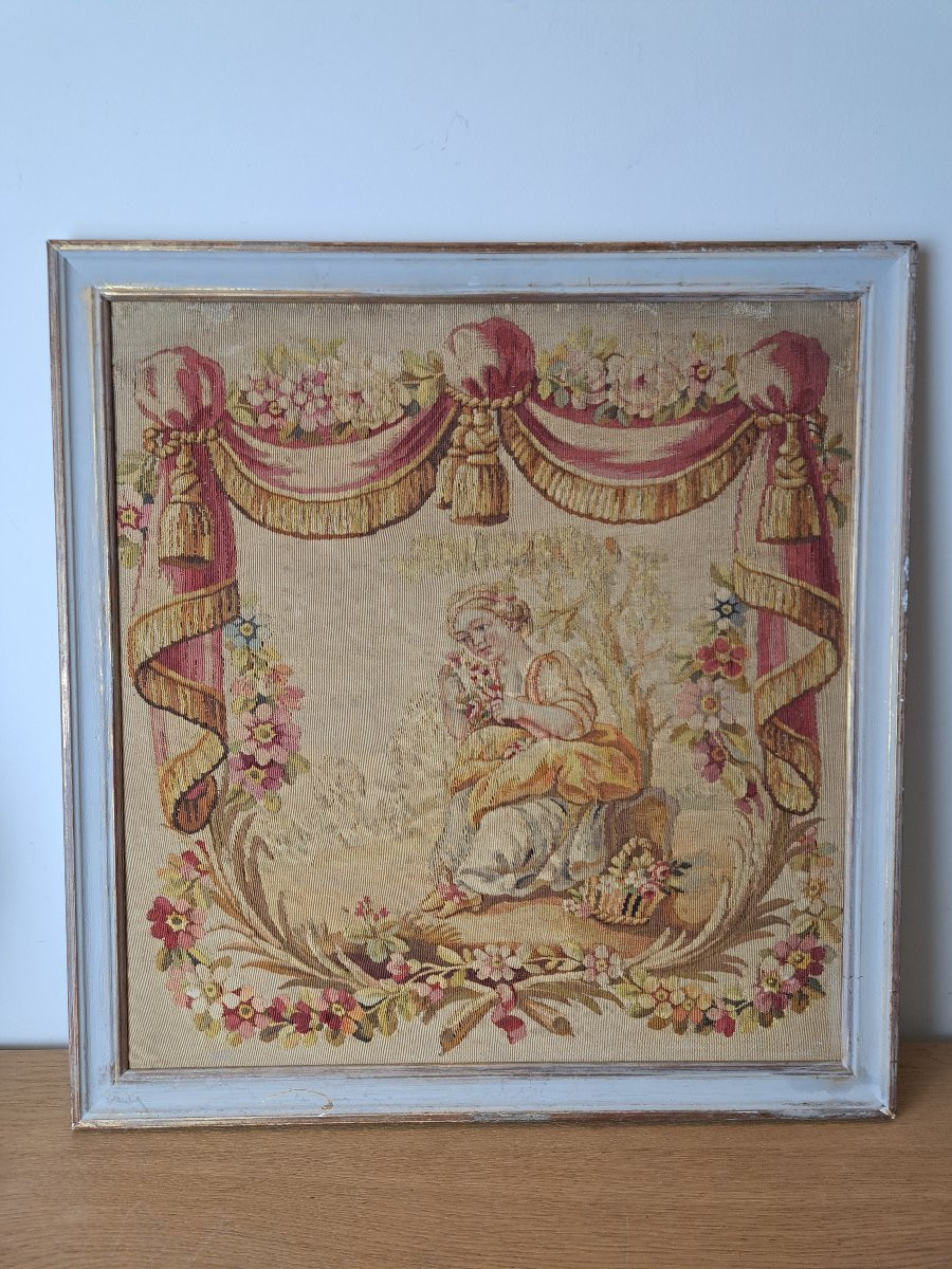 Beauvais Or Aubusson Tapestry, Late 18th Century. -photo-2