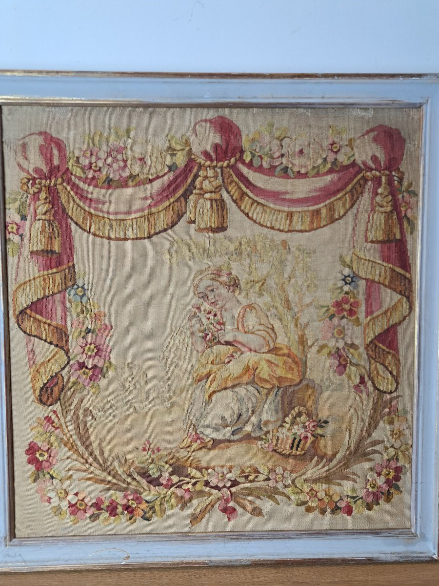 Beauvais Or Aubusson Tapestry, Late 18th Century. -photo-3