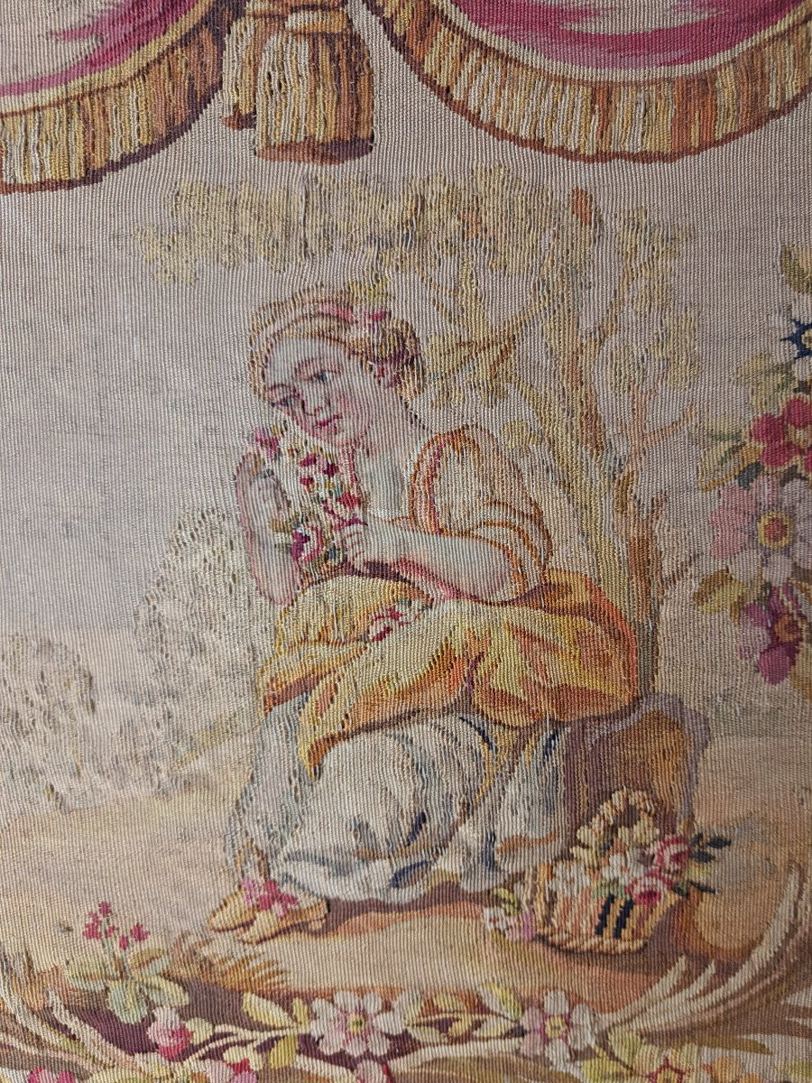 Beauvais Or Aubusson Tapestry, Late 18th Century. -photo-4