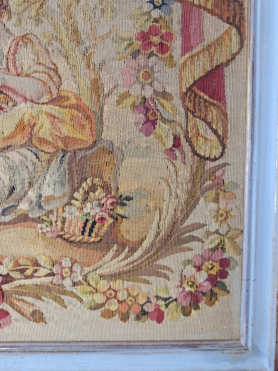 Beauvais Or Aubusson Tapestry, Late 18th Century. -photo-4