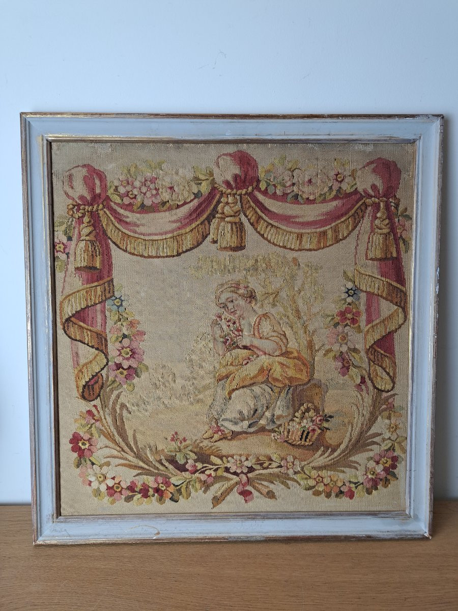 Beauvais Or Aubusson Tapestry, Late 18th Century. -photo-5