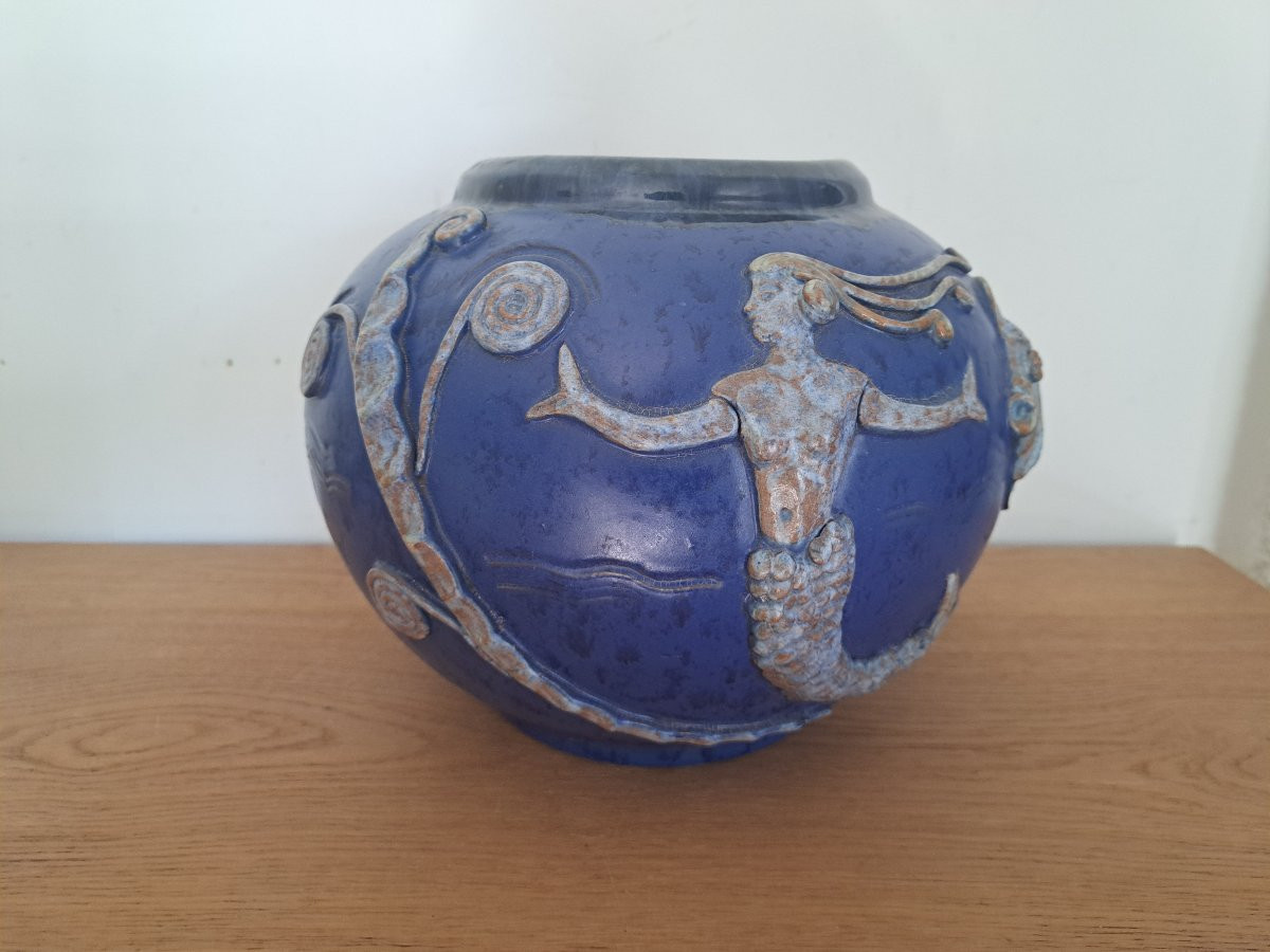 GPA , Diemeringen , Alsace , Grand vase boule , Année 40/50. -photo-4