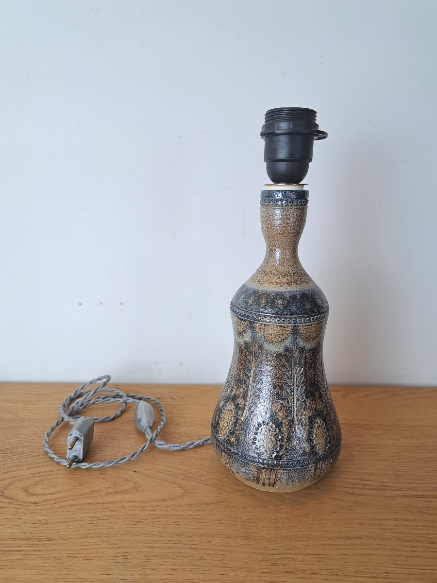 Jean Claude Courjault, Kéraluc, Lamp Base, Ceramic, 20th Century. 