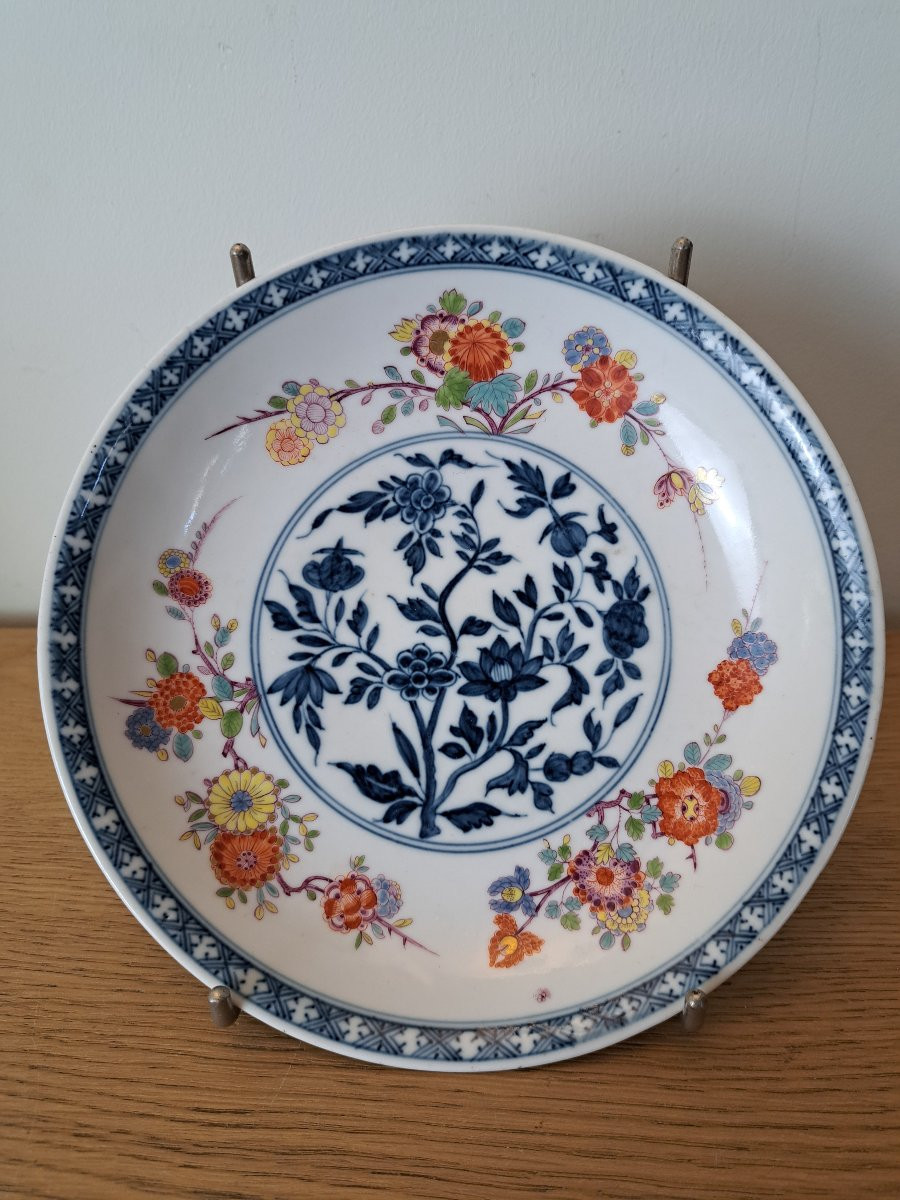 Meissen , Petite assiette , Décor Kakiémon , Porcelaine , XVIII°. -photo-2