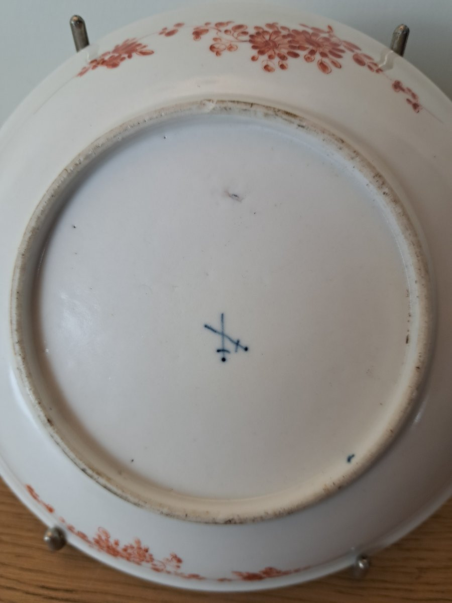 Meissen , Petite assiette , Décor Kakiémon , Porcelaine , XVIII°. -photo-3
