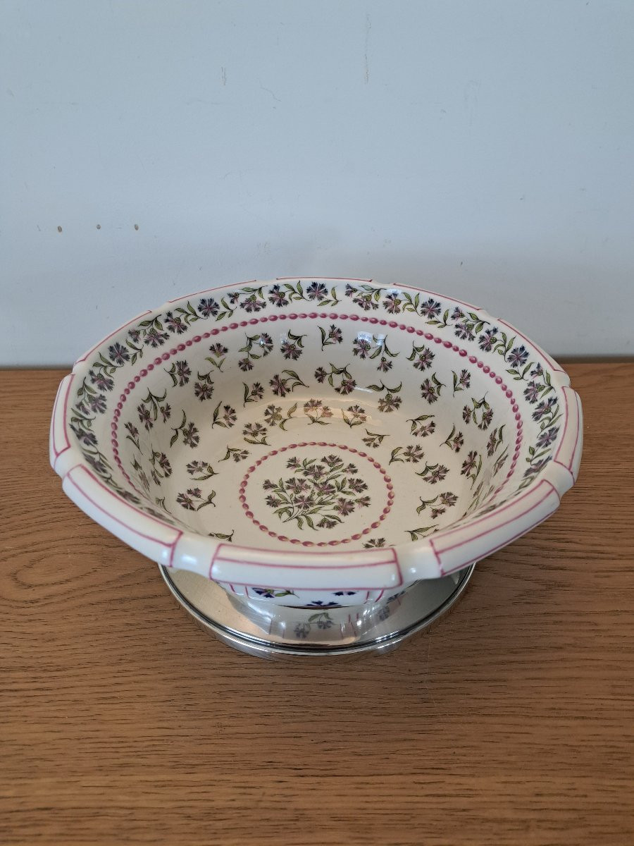 Tétard Frères et Porcelaine Limousine, Centre de table/Coupe à fruit , Début XX°.  -photo-4