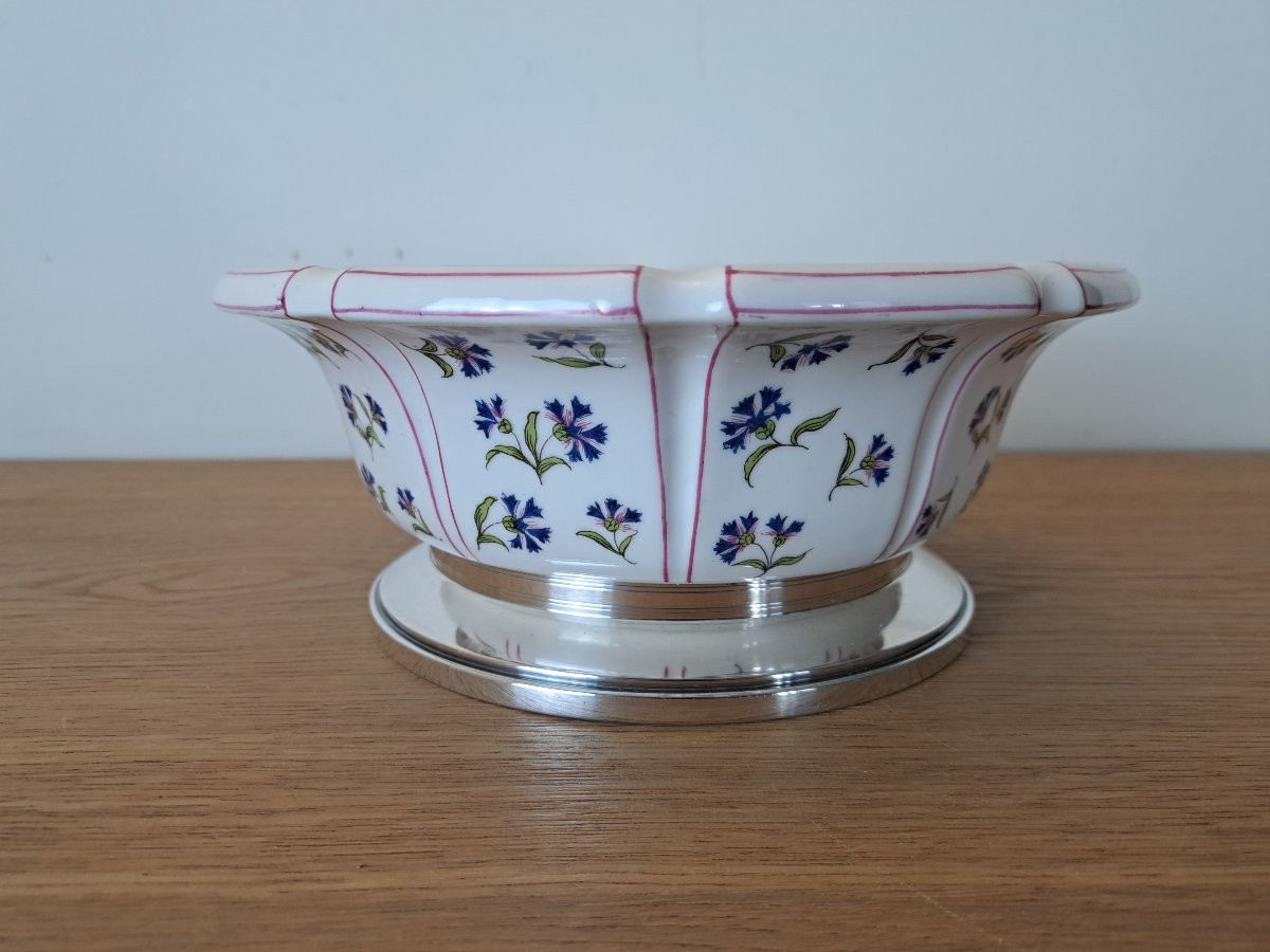Tétard Frères et Porcelaine Limousine, Centre de table/Coupe à fruit , Début XX°.  -photo-3