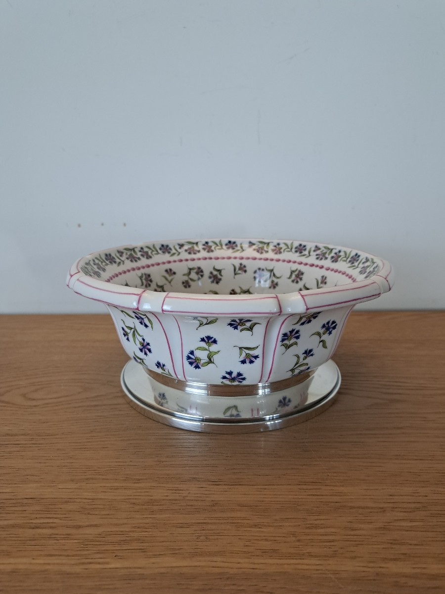 Tétard Frères et Porcelaine Limousine, Centre de table/Coupe à fruit , Début XX°.  