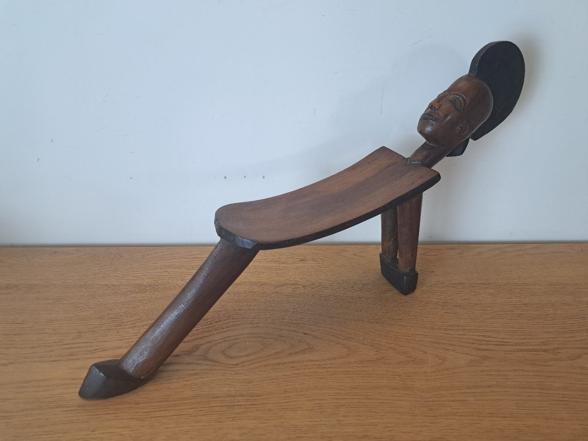 Lobi Stool, Att In Sikiré Kambiré, Wood, Burkina Faso, Early 20th Century. -photo-4