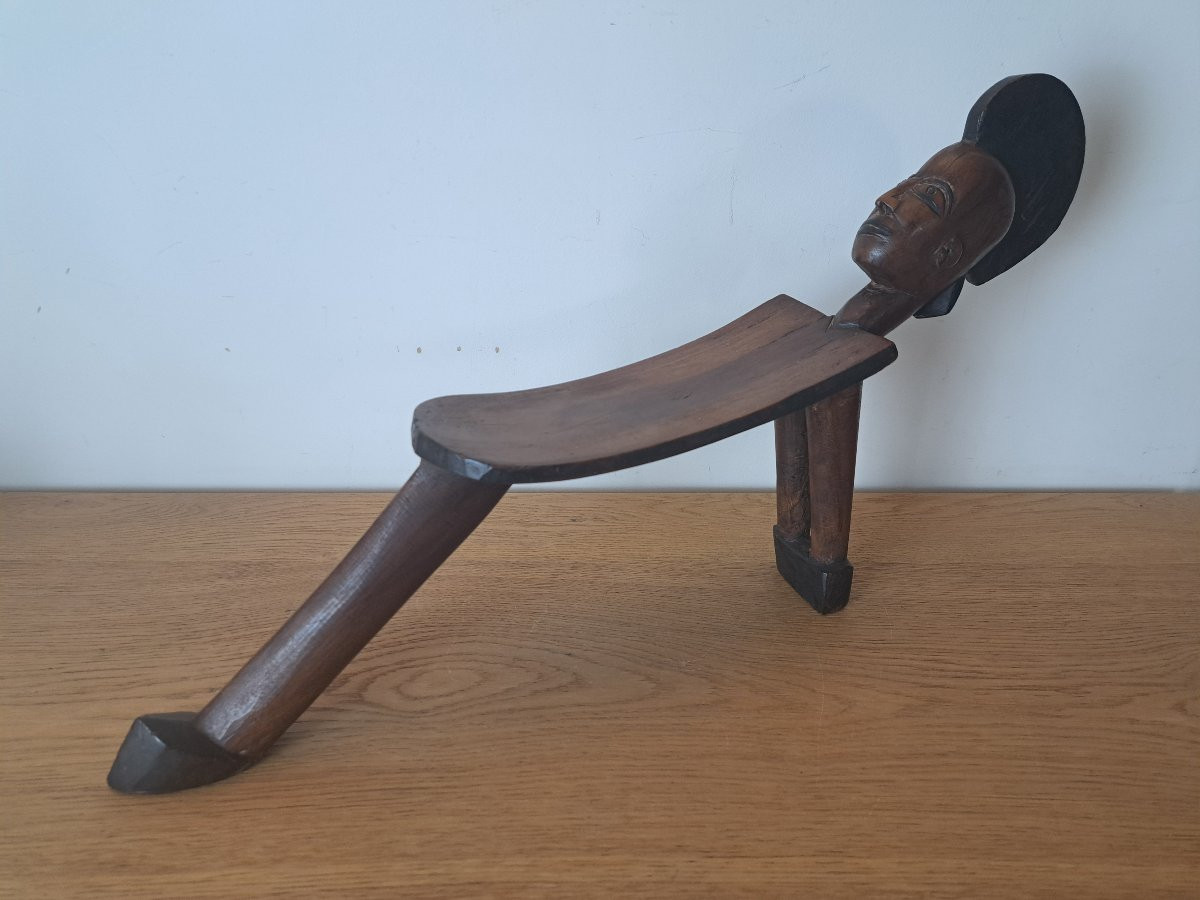 Lobi Stool, Att In Sikiré Kambiré, Wood, Burkina Faso, Early 20th Century. -photo-5
