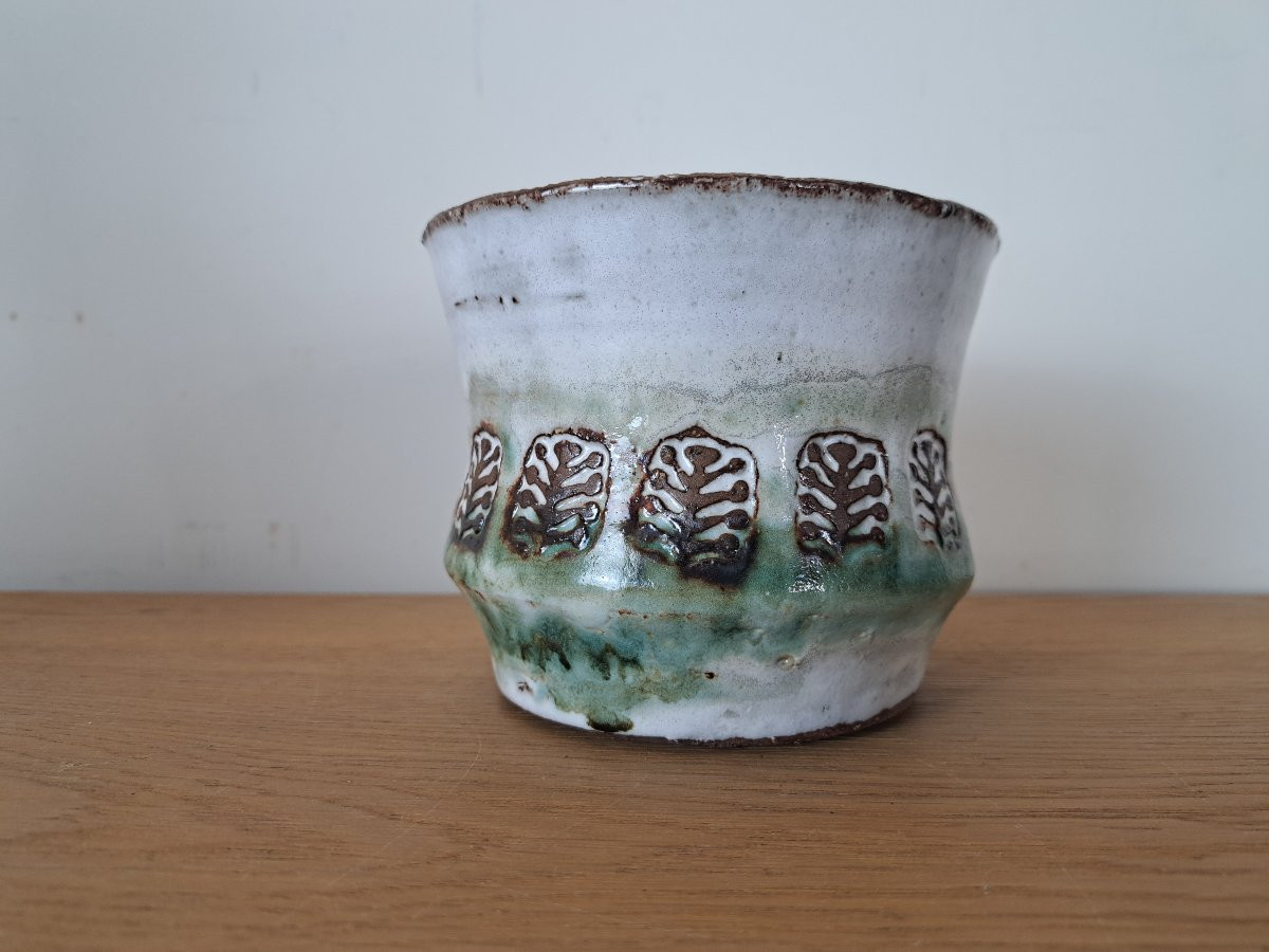 Albert Thiry , Cache pot /Vide poche , Céramique , XX°. -photo-3