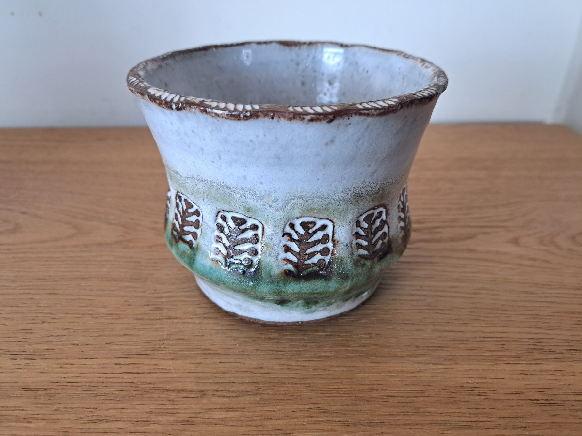 Albert Thiry , Cache pot /Vide poche , Céramique , XX°. -photo-2