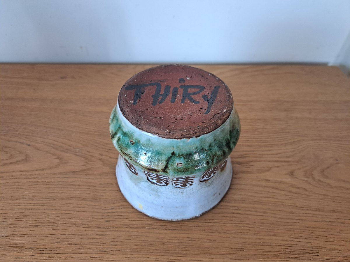 Albert Thiry , Cache pot /Vide poche , Céramique , XX°. -photo-4