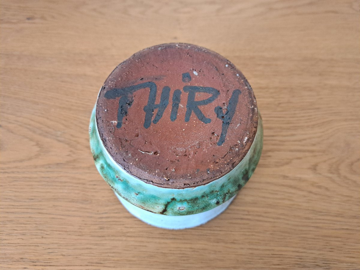 Albert Thiry , Cache pot /Vide poche , Céramique , XX°. -photo-5