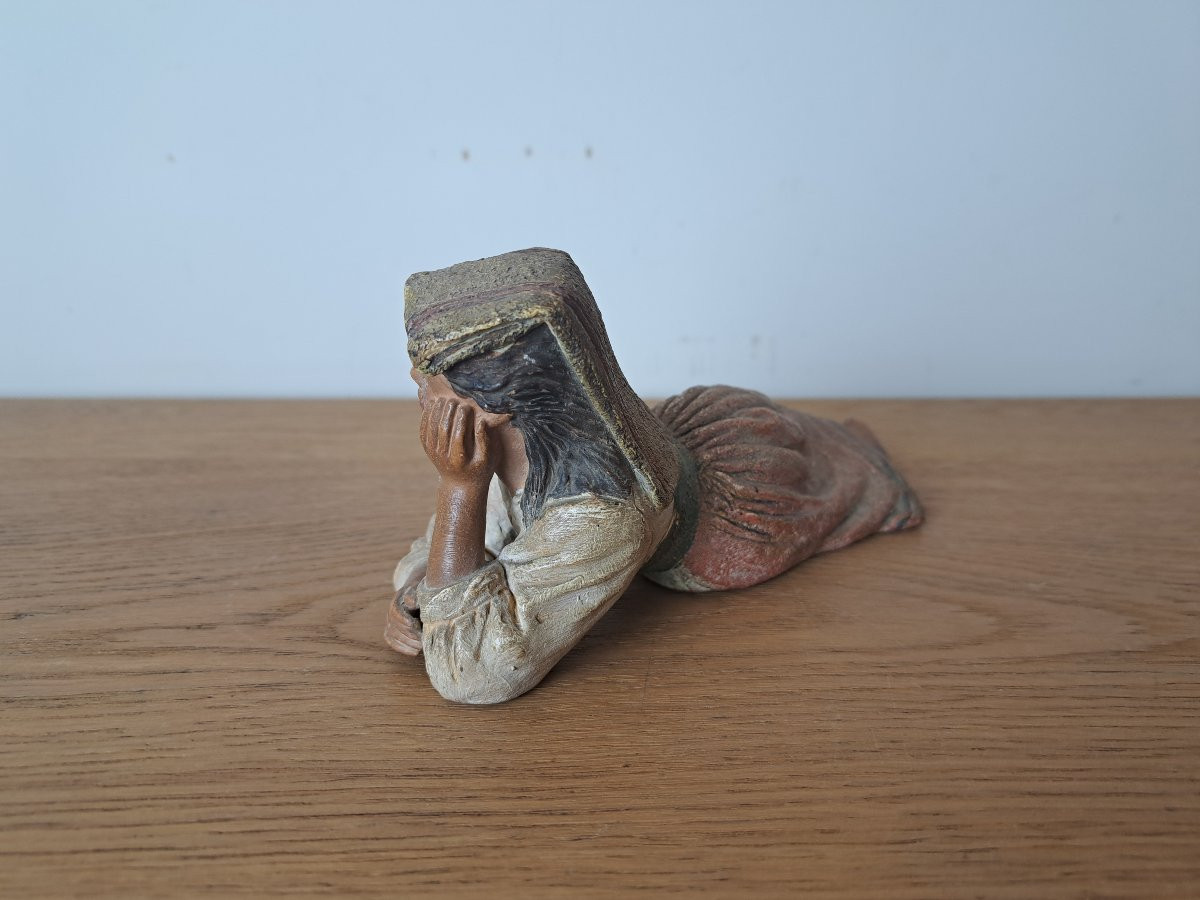 Bernhard Bloch, Young Neapolitan, Terracotta, Late 19th Century. -photo-3