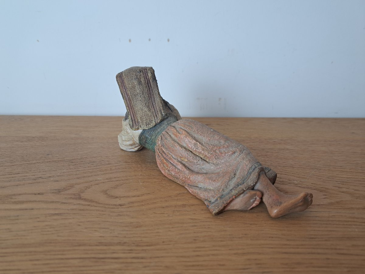 Bernhard Bloch, Young Neapolitan, Terracotta, Late 19th Century. -photo-4