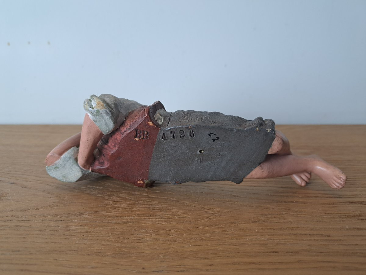 Bernhard Bloch, Young Boy, Terracotta, Late 19th Century. -photo-2