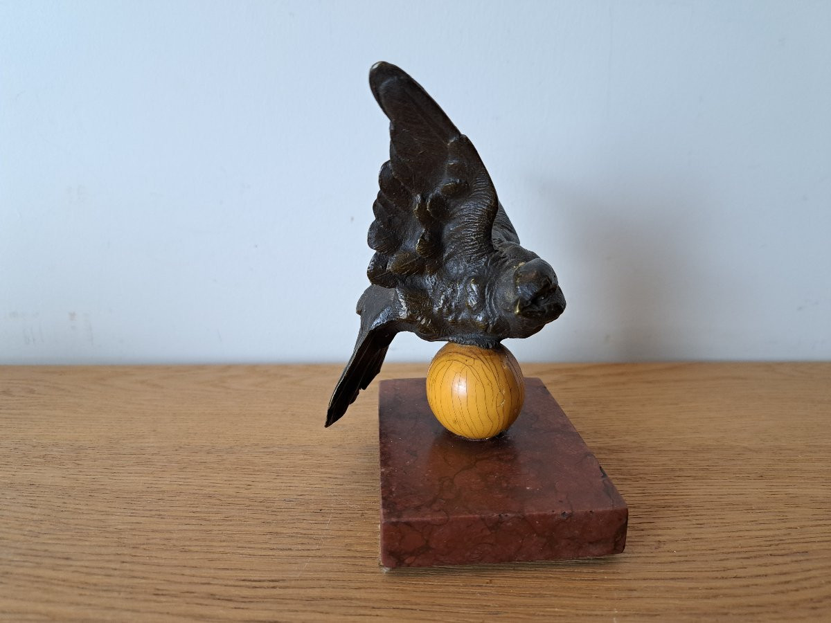 Dans le goût de Moigniez , Oiseaux , Bronze animalier , XIX°. -photo-2