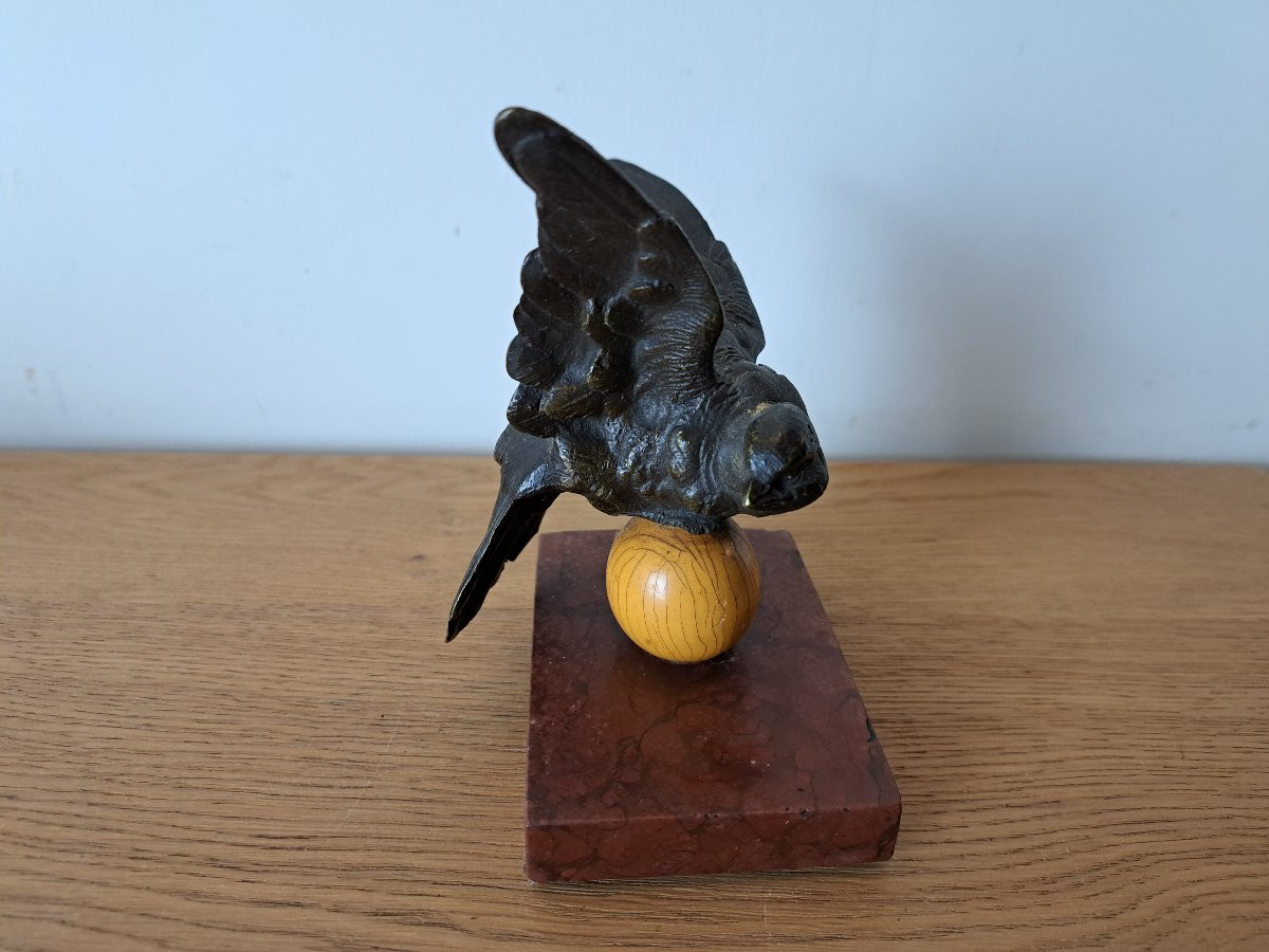 Dans le goût de Moigniez , Oiseaux , Bronze animalier , XIX°. -photo-5