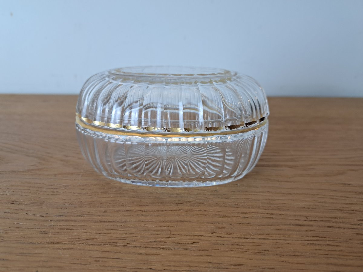 Damon Boulevard Malesherbes, Crystal And Gilt Box, Paris, Early 20th Century.-photo-2