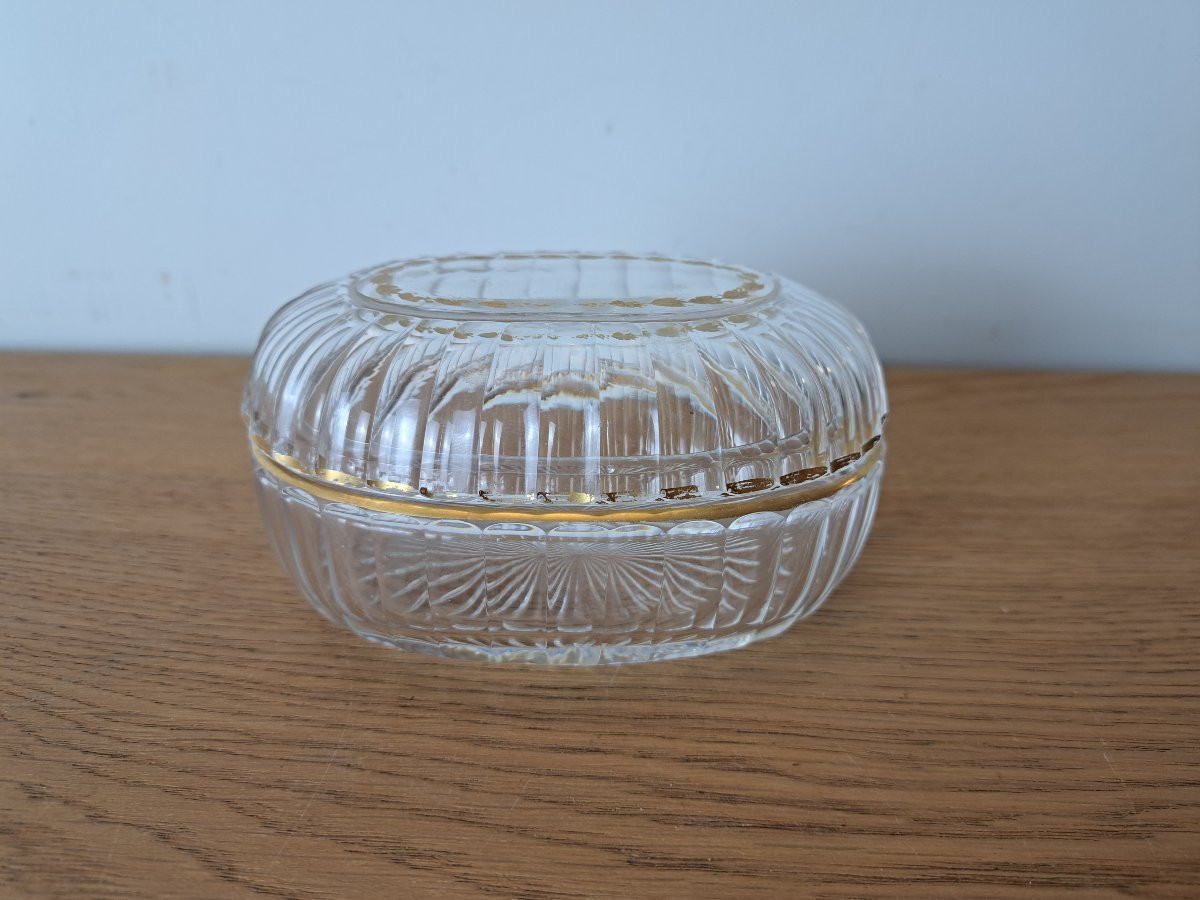 Damon Boulevard Malesherbes, Crystal And Gilt Box, Paris, Early 20th Century.-photo-4