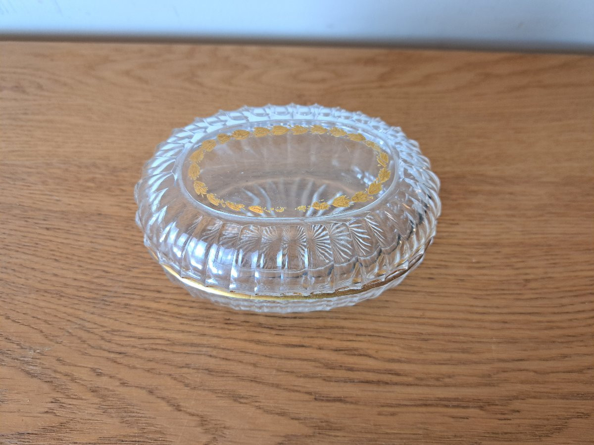 Damon Boulevard Malesherbes, Crystal And Gilt Box, Paris, Early 20th Century.-photo-2