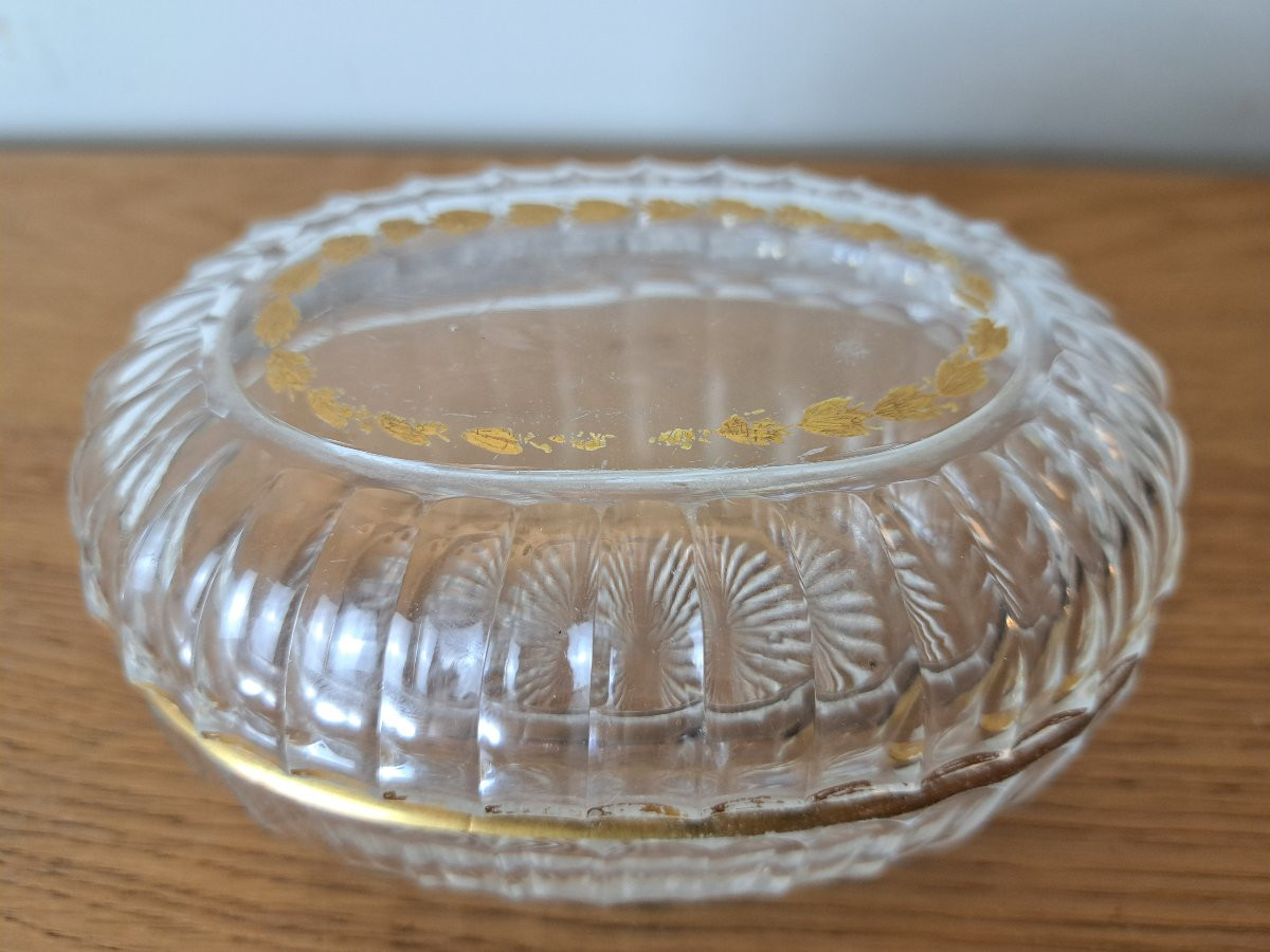 Damon Boulevard Malesherbes, Crystal And Gilt Box, Paris, Early 20th Century.-photo-3