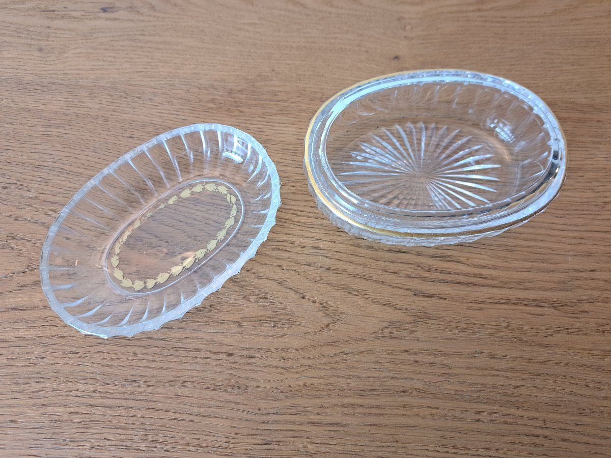 Damon Boulevard Malesherbes, Crystal And Gilt Box, Paris, Early 20th Century.-photo-4