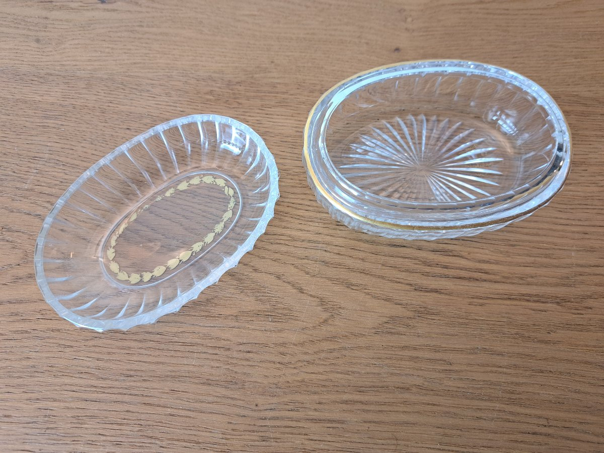 Damon Boulevard Malesherbes, Crystal And Gilt Box, Paris, Early 20th Century.-photo-5