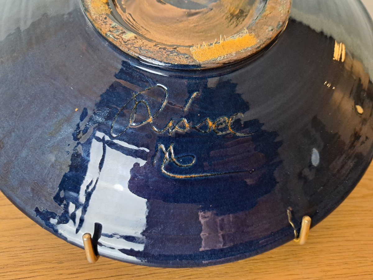 El Rissec, Octopus, Wall Plate, Ceramic, 20th Century. -photo-6