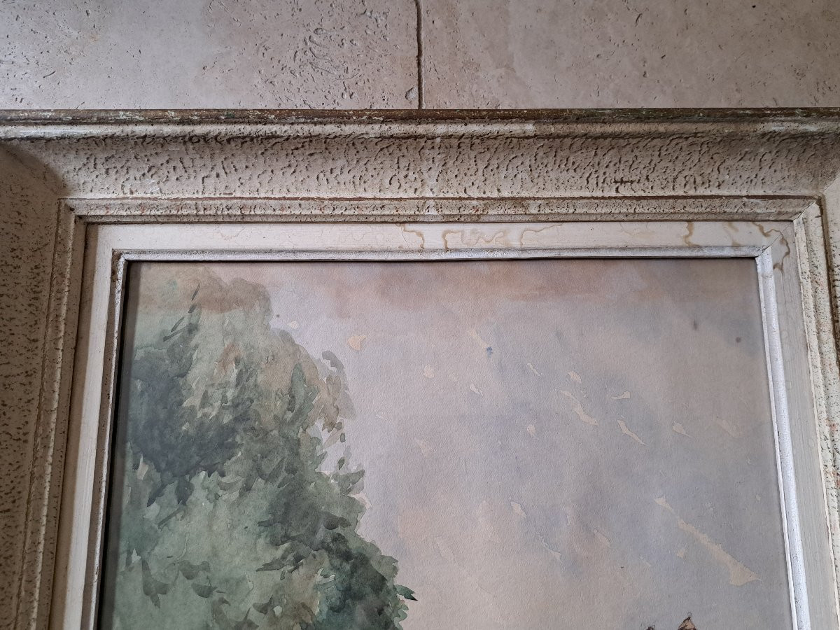 Theodore Buchhold, Saverne, Bas Rhin, Watercolor, 20th Century. -photo-3