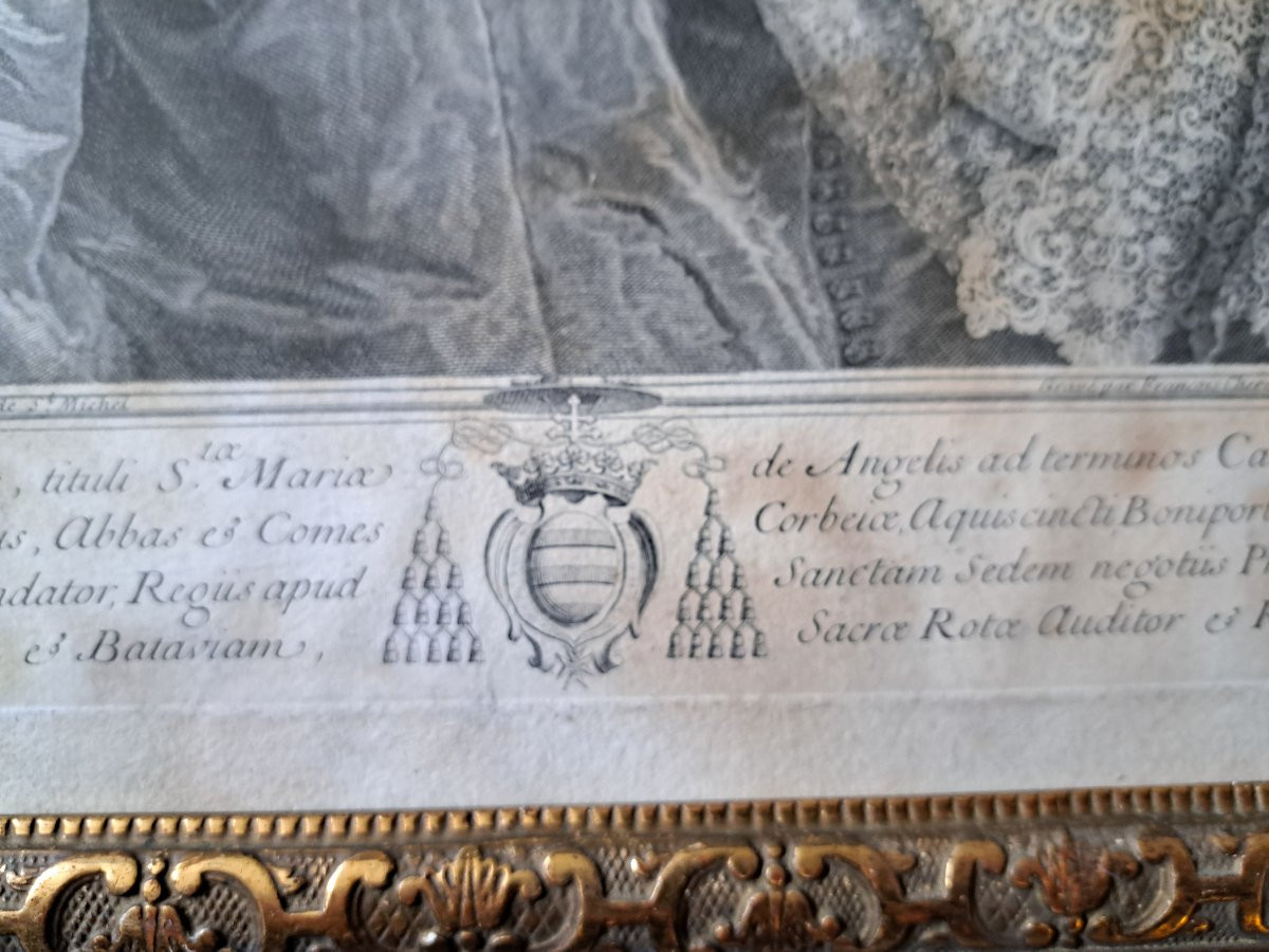 Melchior De Polignac, Hyacinthe Rigaud, François Chéreau, Engraving, 18th Century. -photo-6