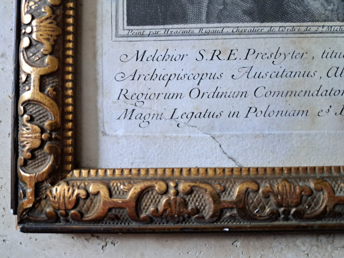 Melchior De Polignac, Hyacinthe Rigaud, François Chéreau, Engraving, 18th Century. -photo-7